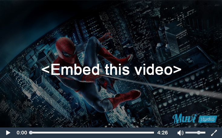 Embeddable Video Player by Muvi